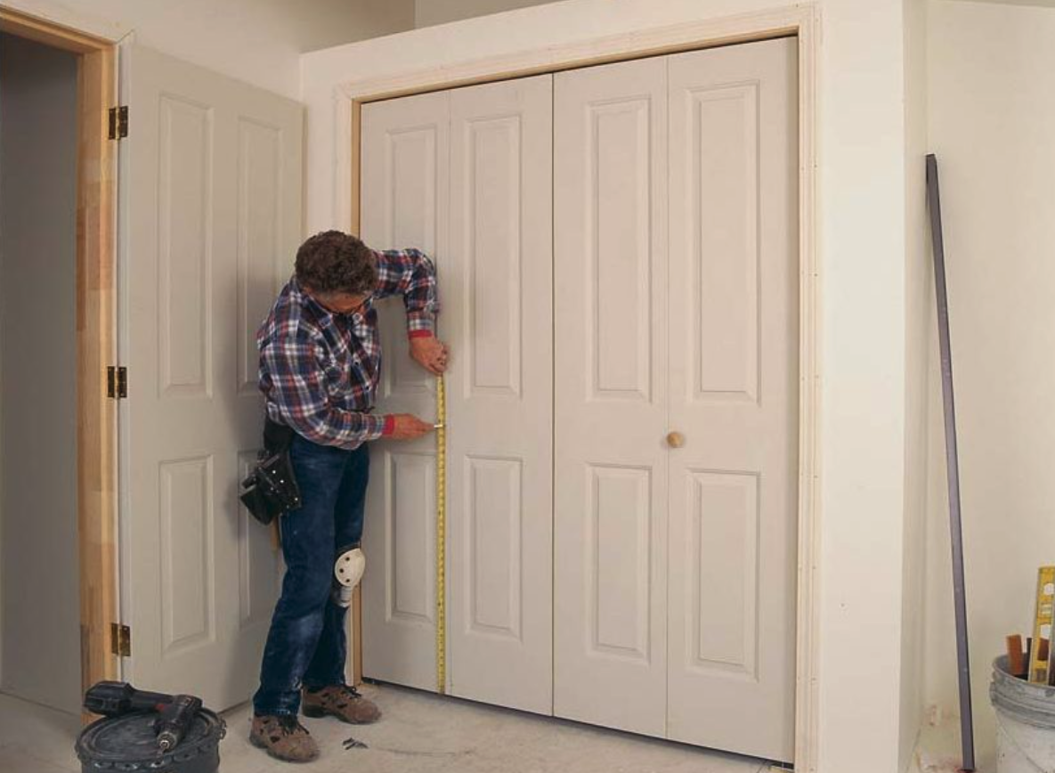 How to mount a folding door 