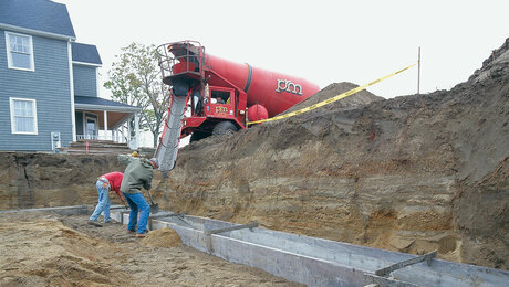 Forming and Pouring Footings