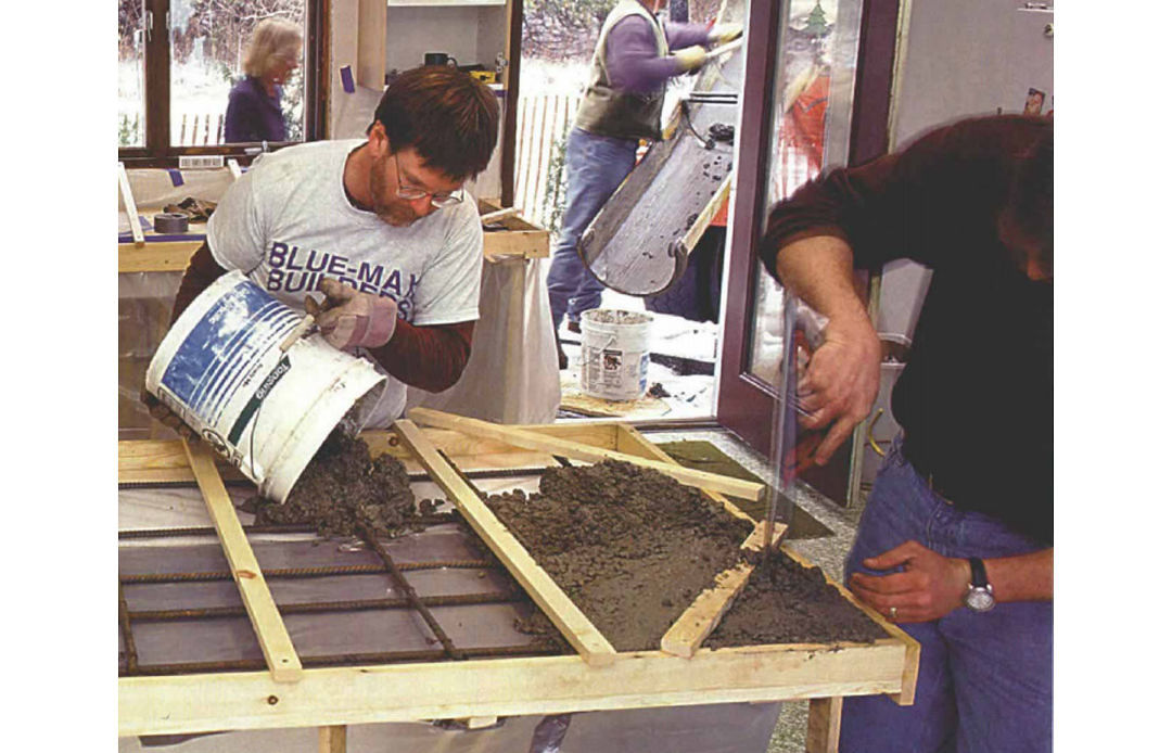 How To Pour Concrete Countertops In Place