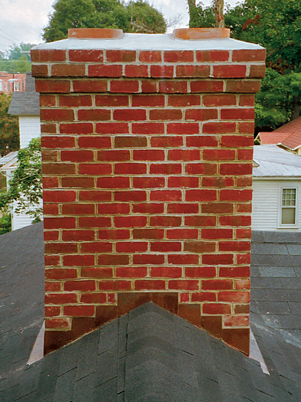 chimney with flashing