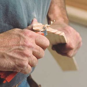 You don't see it, and it just gets in the way. Removing some stock behind the face of a miter, or back-cutting, makes getting a perfect- looking joint easier.