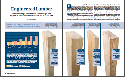 engineered lumber magazine spread