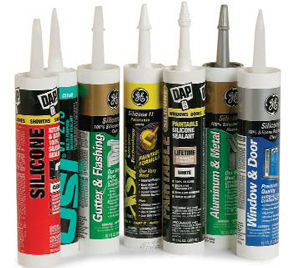 Silicone caulks