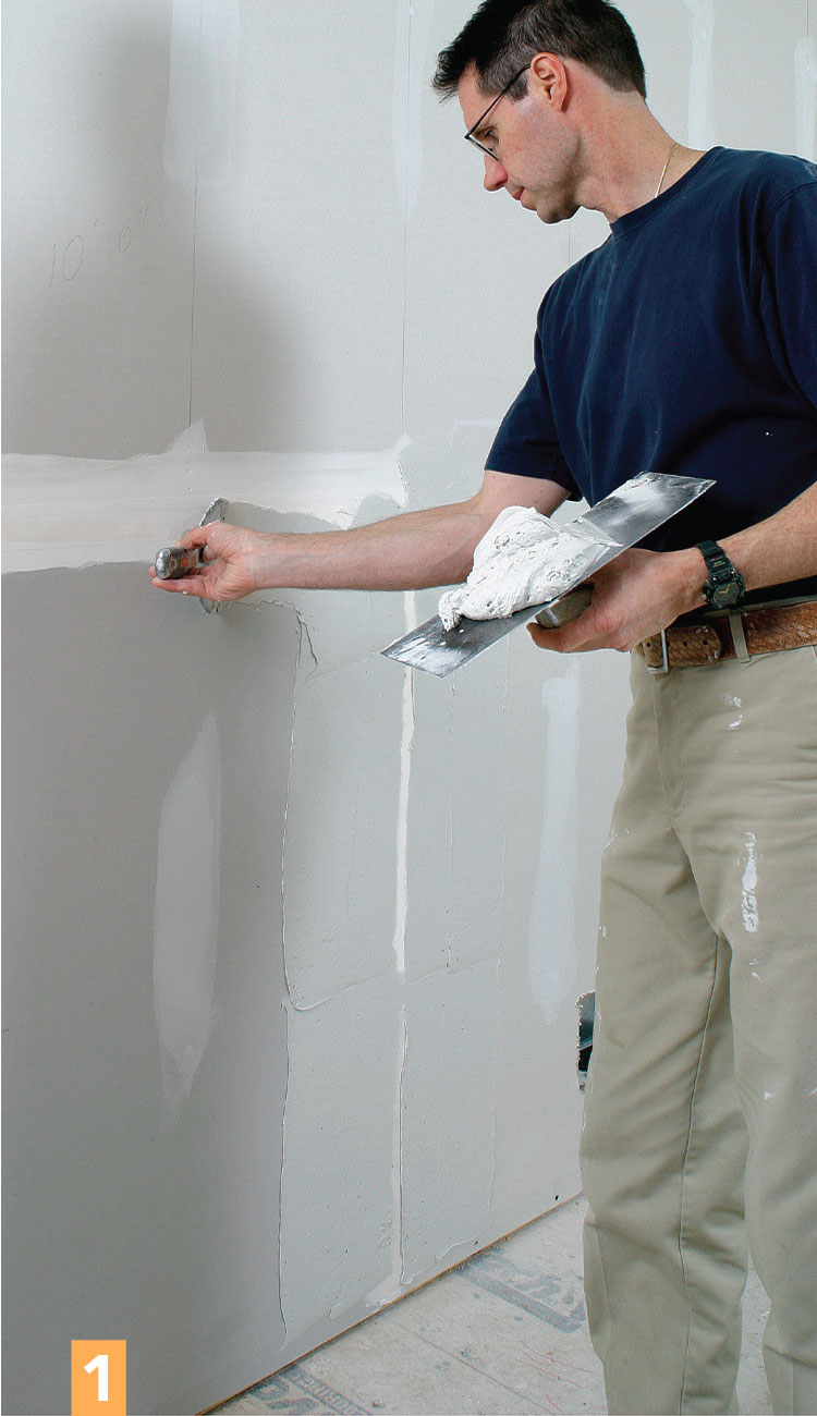 blending drywall compound