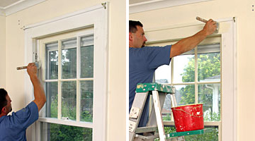 painting window faces and frames