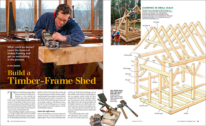 Build a Timber-Frame Shed
