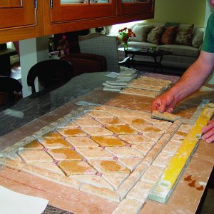 dry-fit for tiling a backsplash