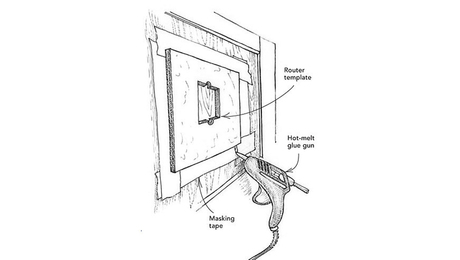 Attach a Router Template Without Damaging a Finish - Fine Homebuilding