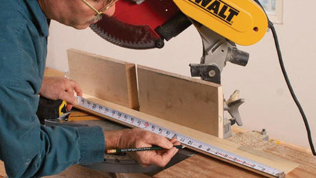 streamline measuring and cutting a baseboard