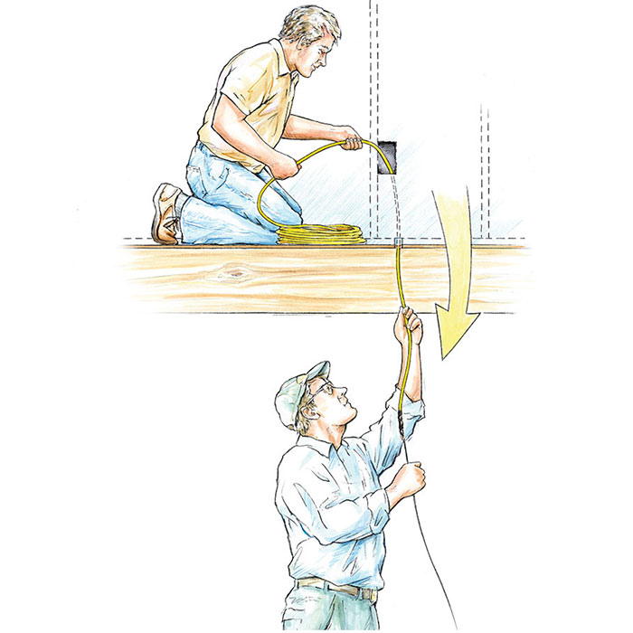 Running Cables through Existing Walls - Fine Homebuilding