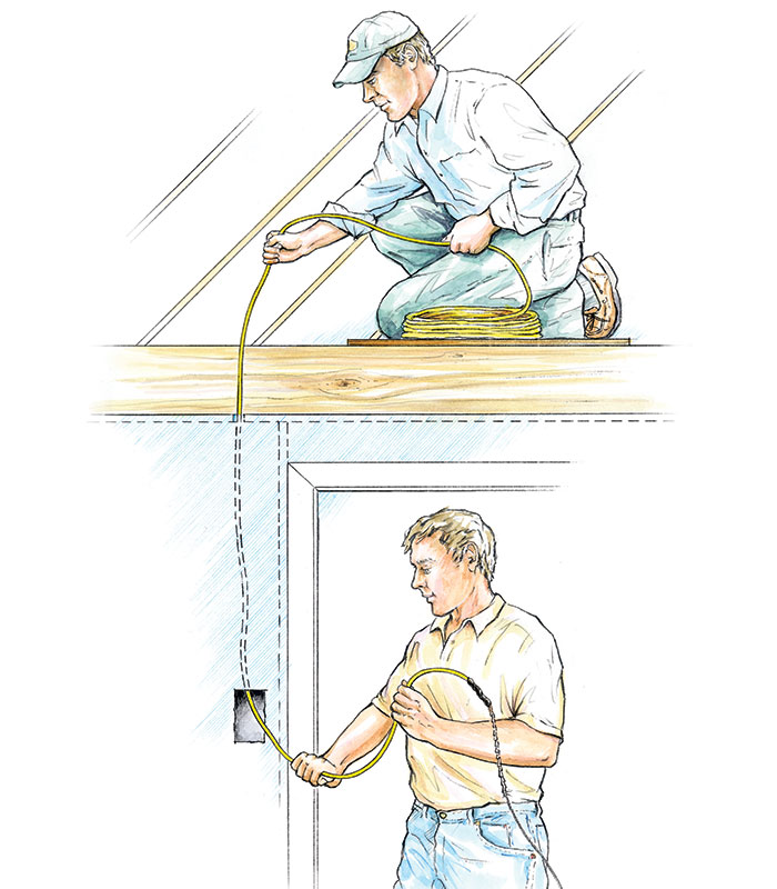 Running Cables through Existing Walls - Fine Homebuilding