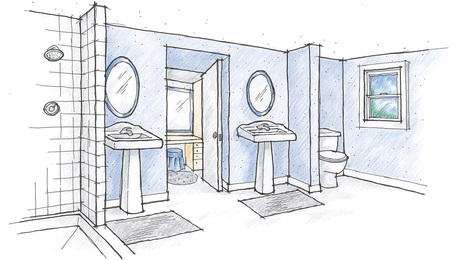 Planning a Small Master Suite Bathroom