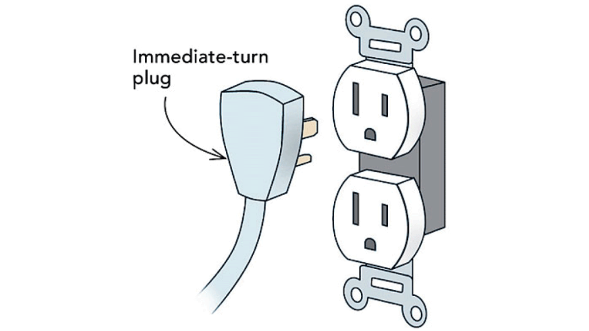 Sketch of immediate turn plug 