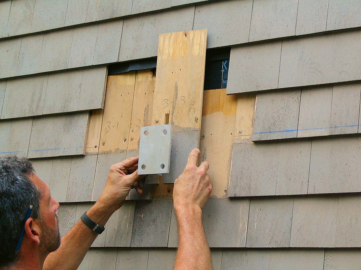 Number each shingle with its course and position as it's removed.