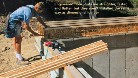 engineered floor joists building