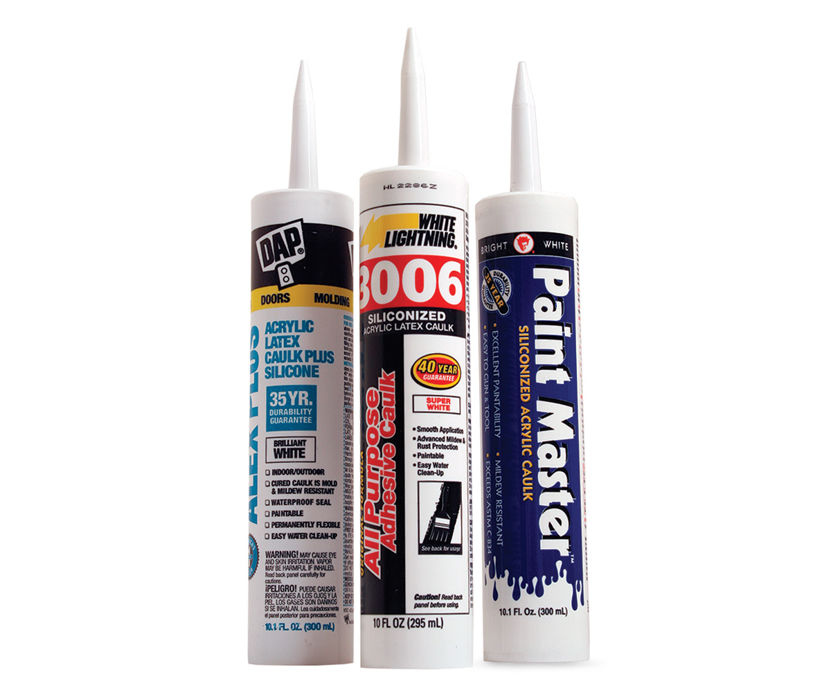 How do I know if I should use silicone or acrylic latex caulk?