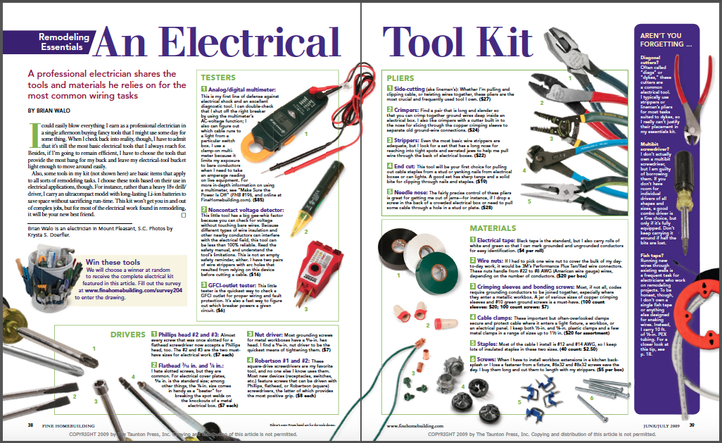 Electrical Tool Kit List: What You'll Need