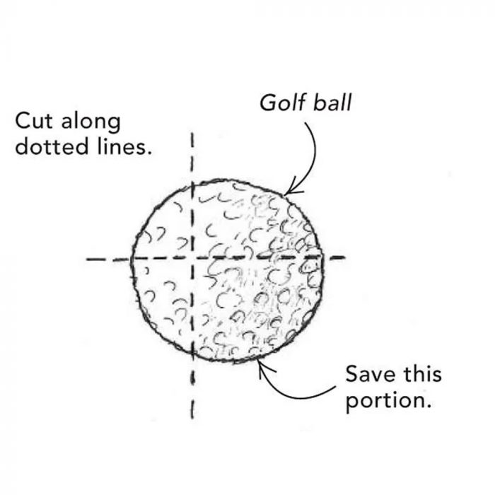 golf ball exterior illustration