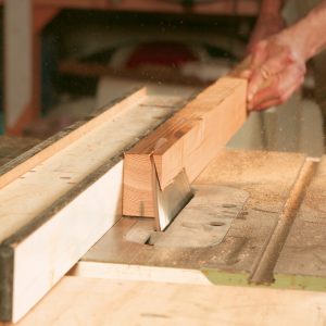 shape the wood with an angle when making trim for exterior windows