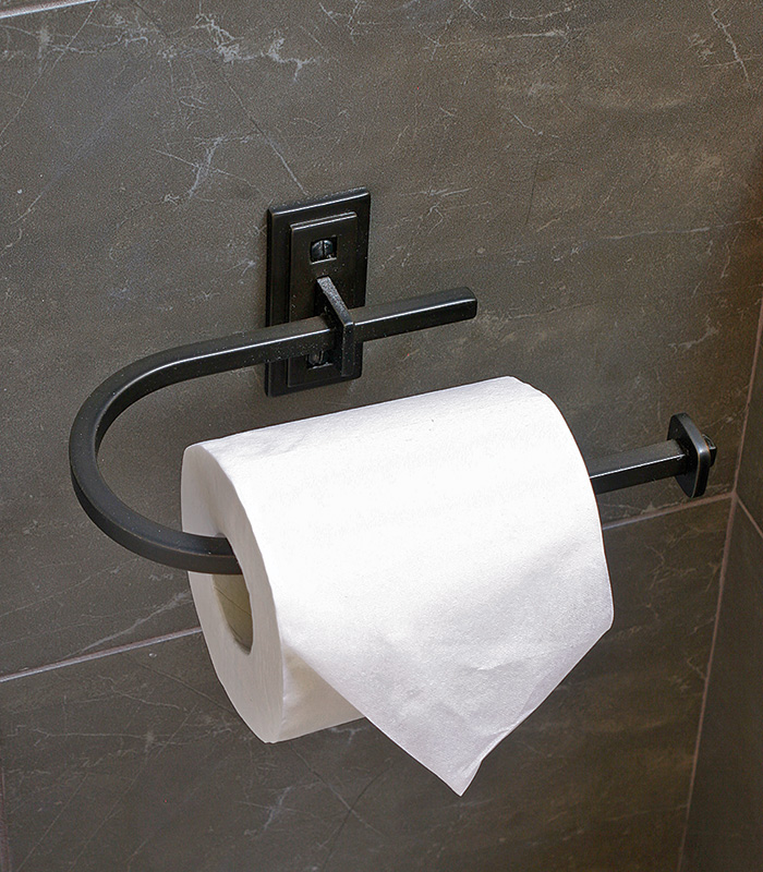 toilet paper and holder