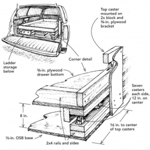 how to build plywood truck bed drawer