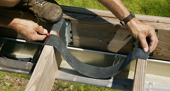 estimate the amount of membrane needed for the deck drainage system