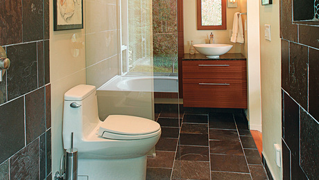 Wide-Open Baths for Small Spaces