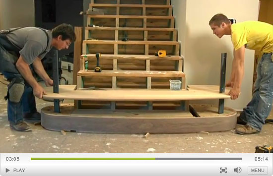 How to Create a Curved Stair Riser