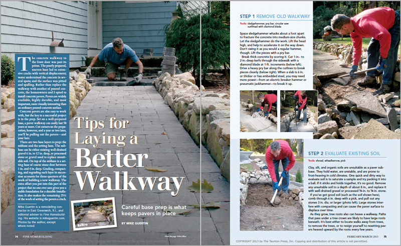 Tips for Laying a Better Walkway spread
