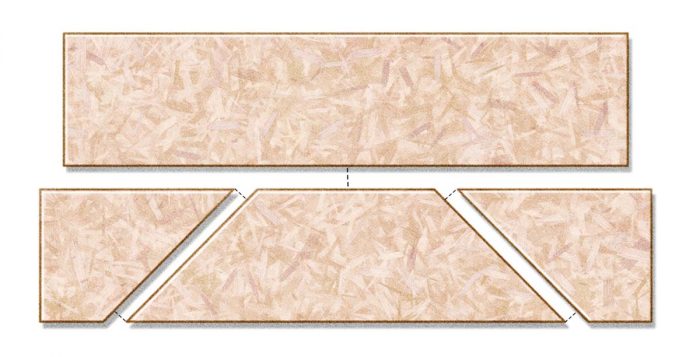 After cutting out and using the template to lay out and assemble the roof base, you can convert the template into a nailer for attaching the rafters.