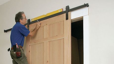 install a barn door