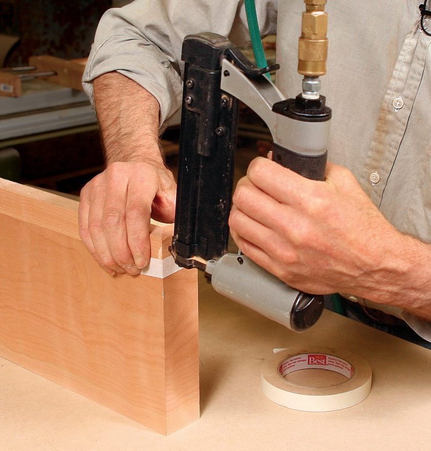 glue the returns to the miters