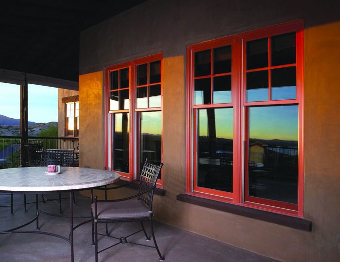 Double-Hung Windows with Specified Equal Light Grilles