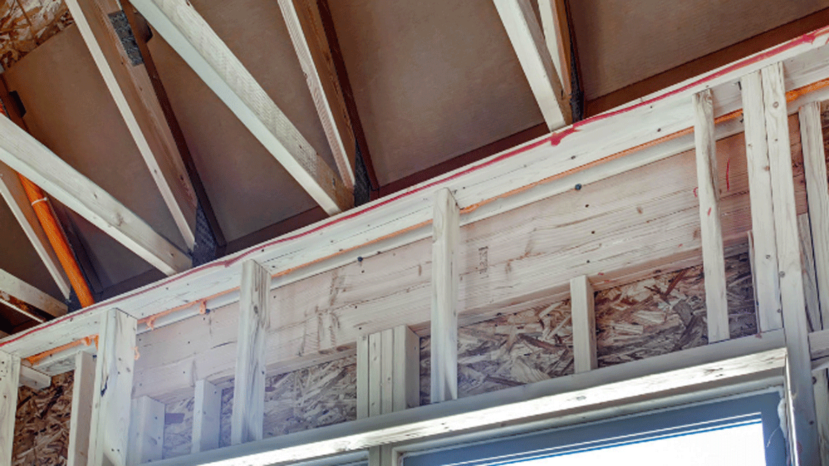 Double Wall Construction and Blown-In Insulation in a Zero Energy Home  (ZEH) 