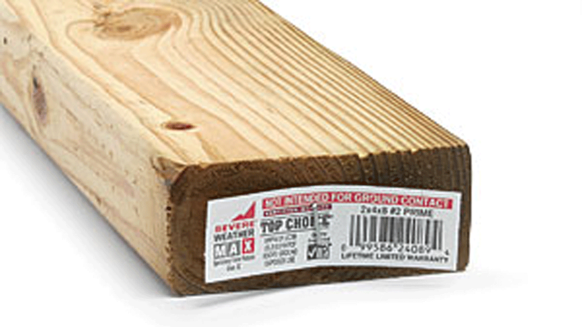 2x4 10-ft #1 MCQ/MCA Treated Lumber (Above Ground Use Only