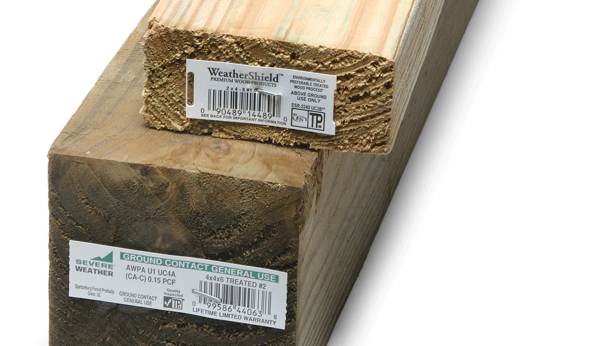 2x4 10-ft #1 MCQ/MCA Treated Lumber (Above Ground Use Only