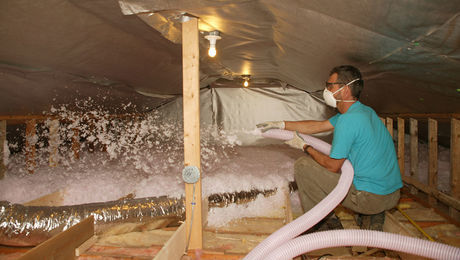 landy best down attic insulation pull