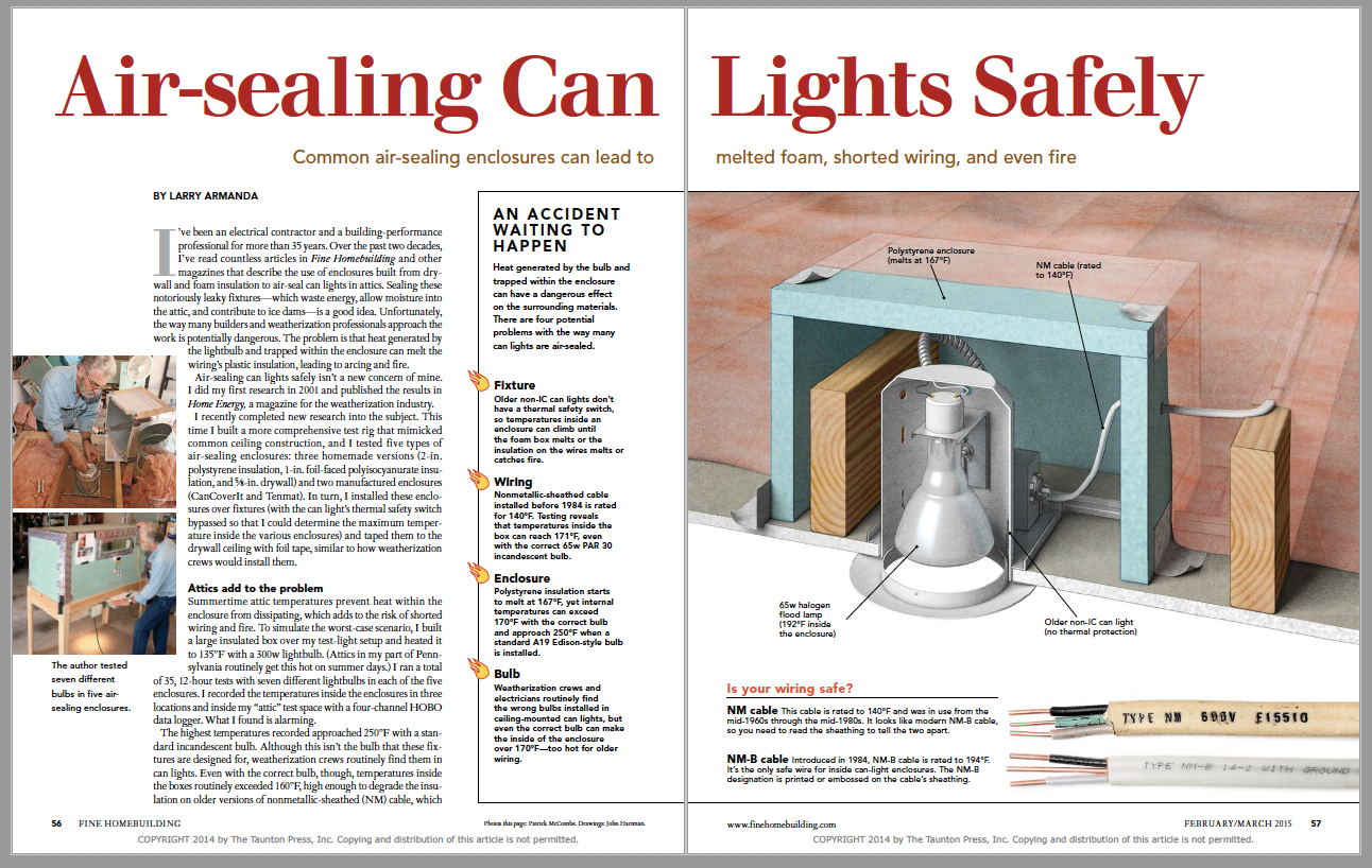 Airtight Electrical Box - Fine Homebuilding