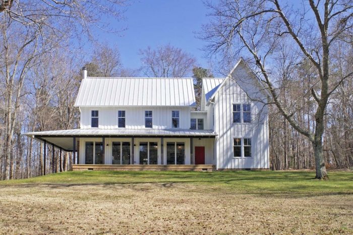 board-and-batten siding ranch house