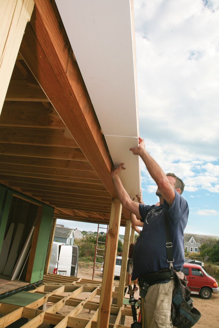 join soffits using butt joints without glue