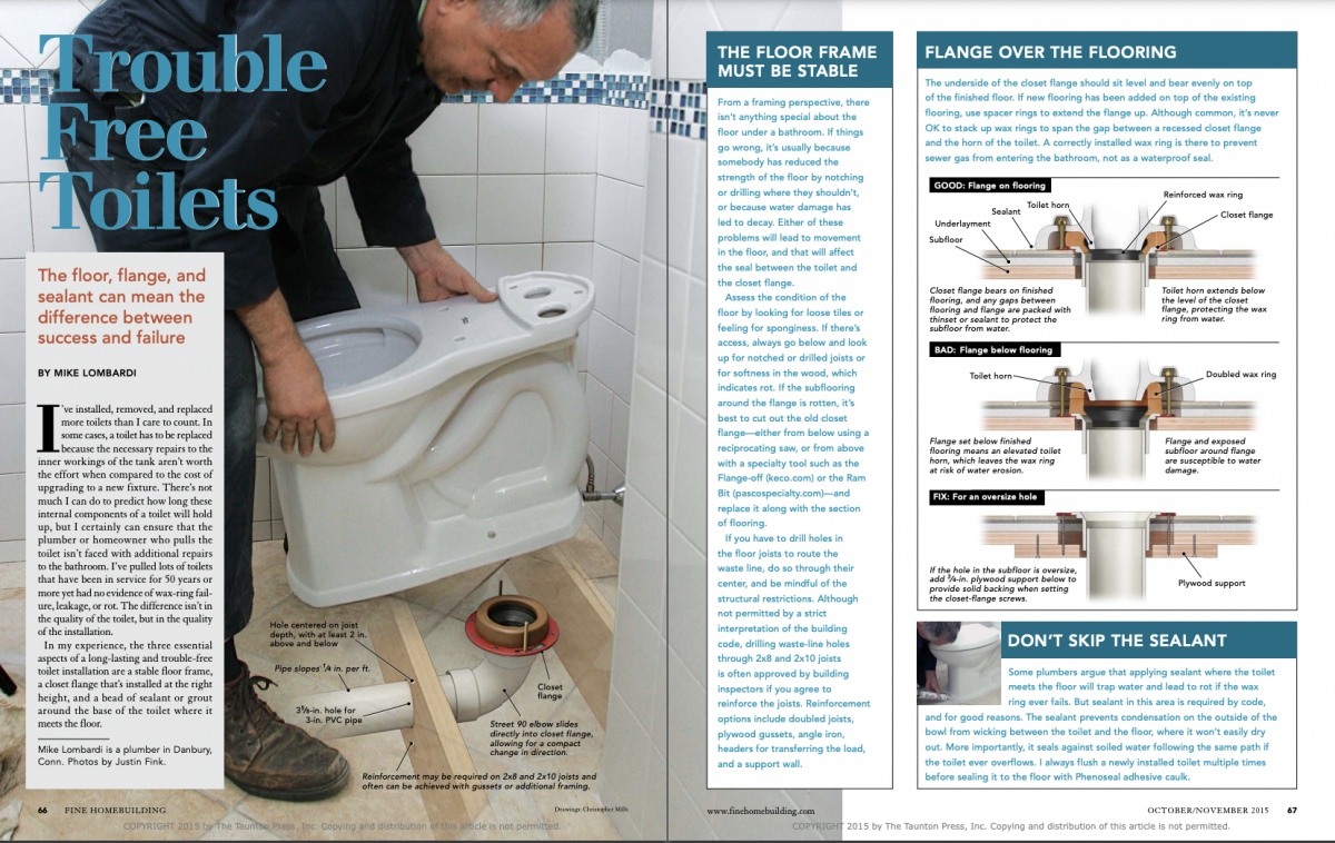 Printable Toilet Trouble Instructions