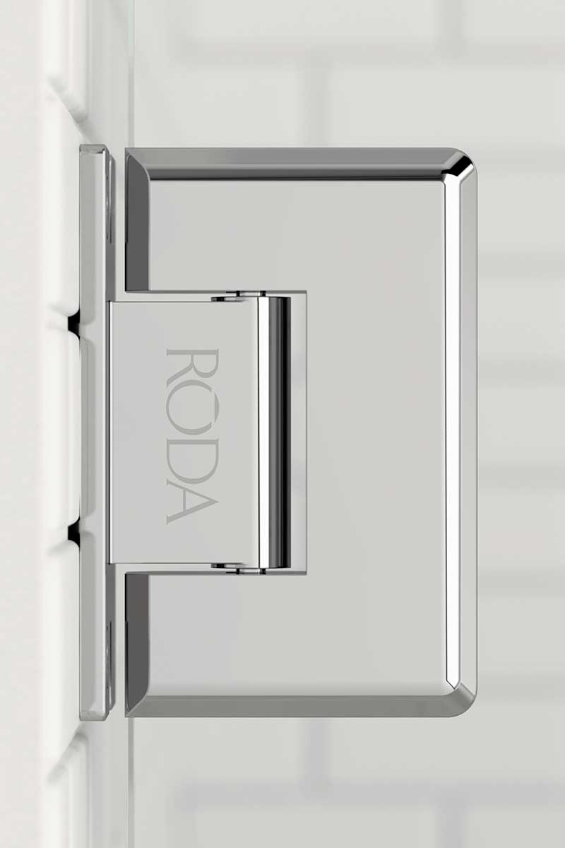 chrome hinge door ­hardware