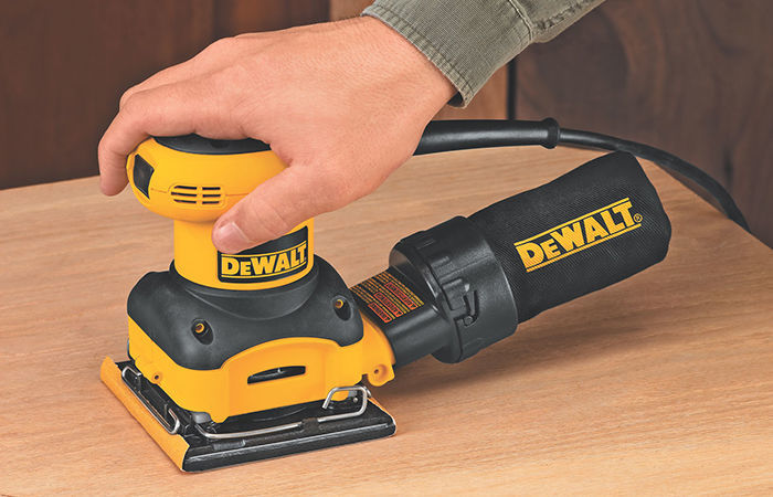 Using a on sale orbital sander