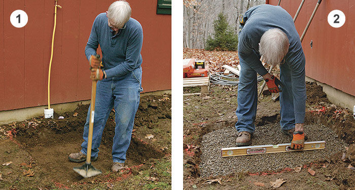 How to set string lines: DIY Concrete Pad CLICK the + for more DIY con, Dry Pour Concrete