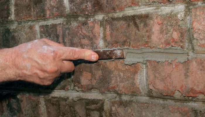 shape to match existing brick joints