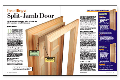 Installing A Split Jamb Door Fine