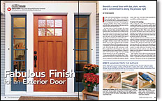 finishing an exterior door