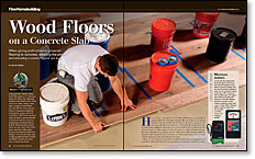 Installing Engineered Flooring on a Concrete Slab