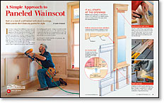 A Simple Approach to Paneled Wainscot