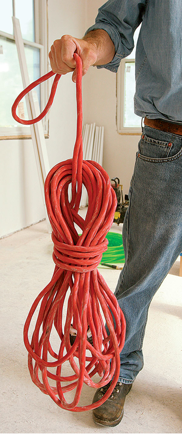 Wrapping cords and hoses - Fine Homebuilding